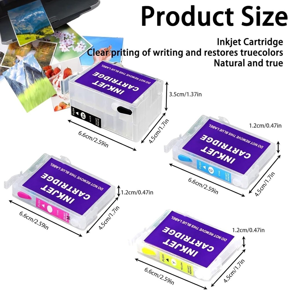 Refillable Sublimation Ink Cartridges for WF Printers - Environmentally Friendly