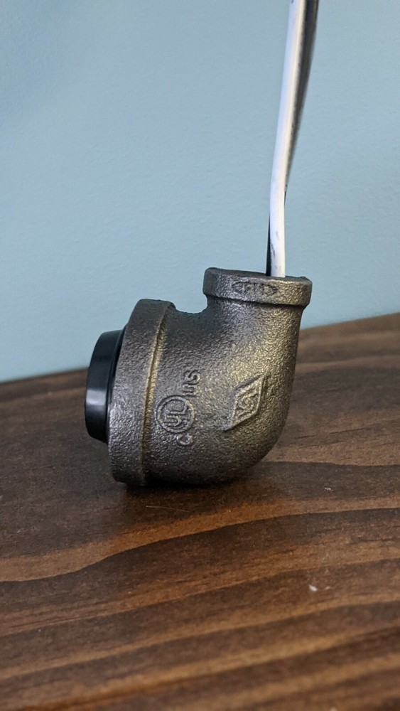 Steampunk Industrial Iron Pipe Lamp/Light Socket 1-1/4" x 1/2"