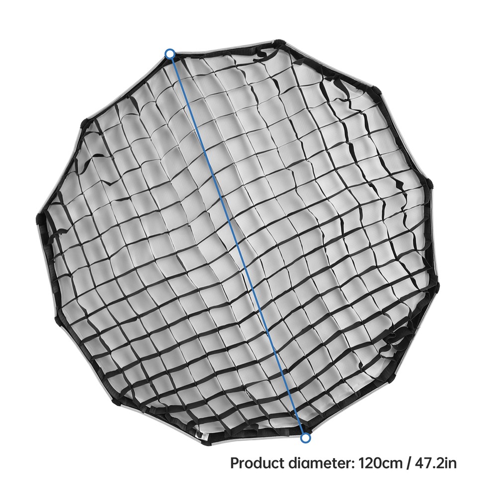 120cm/ 47in Quick Release Parabolic Softbox Foldable Softbox with Bowen Z0G5