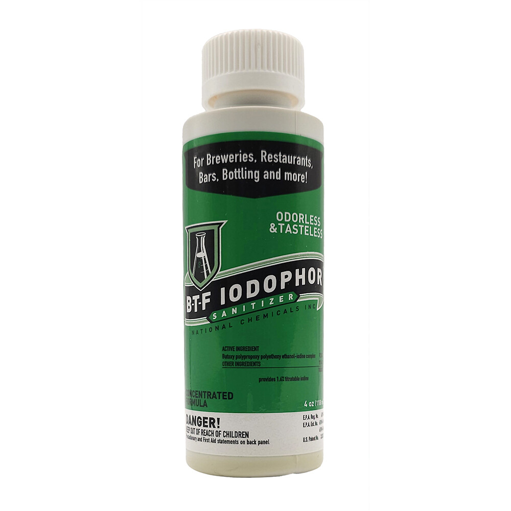 1 X BTF Iodophor Sanitizer - 4 oz.