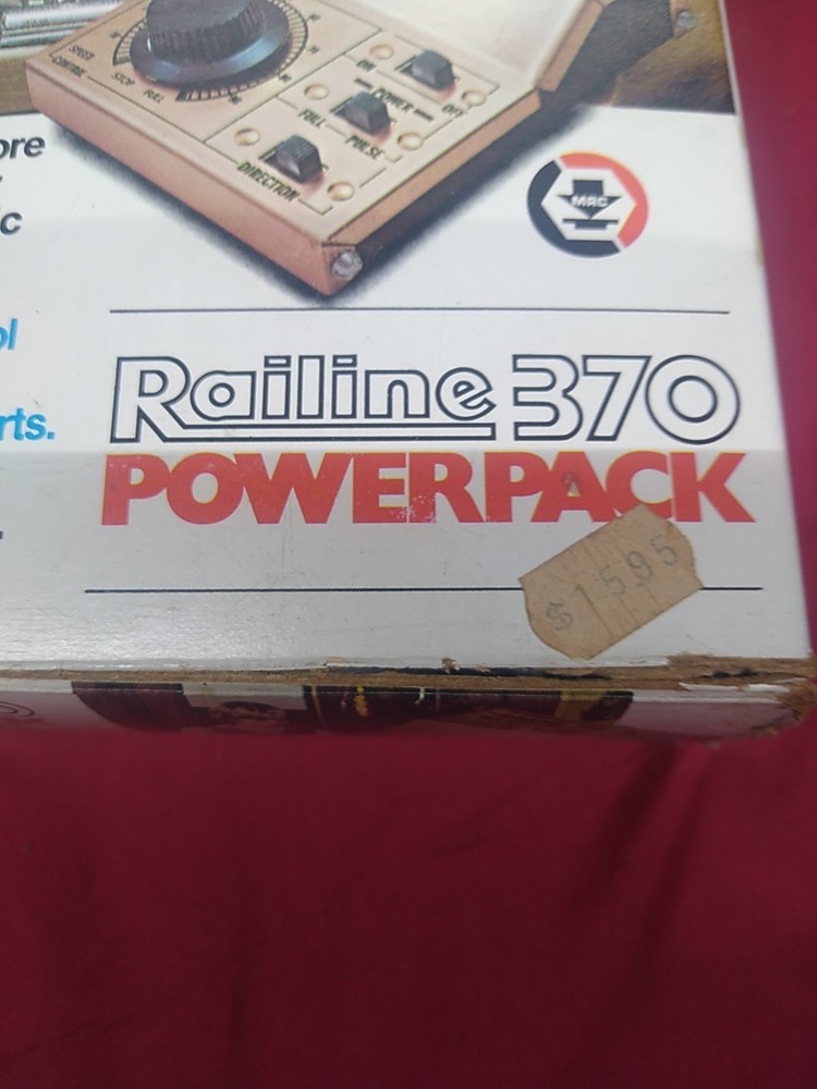 Railine 370 Powerpack Train And Accessory Transformer With Instructions And Box