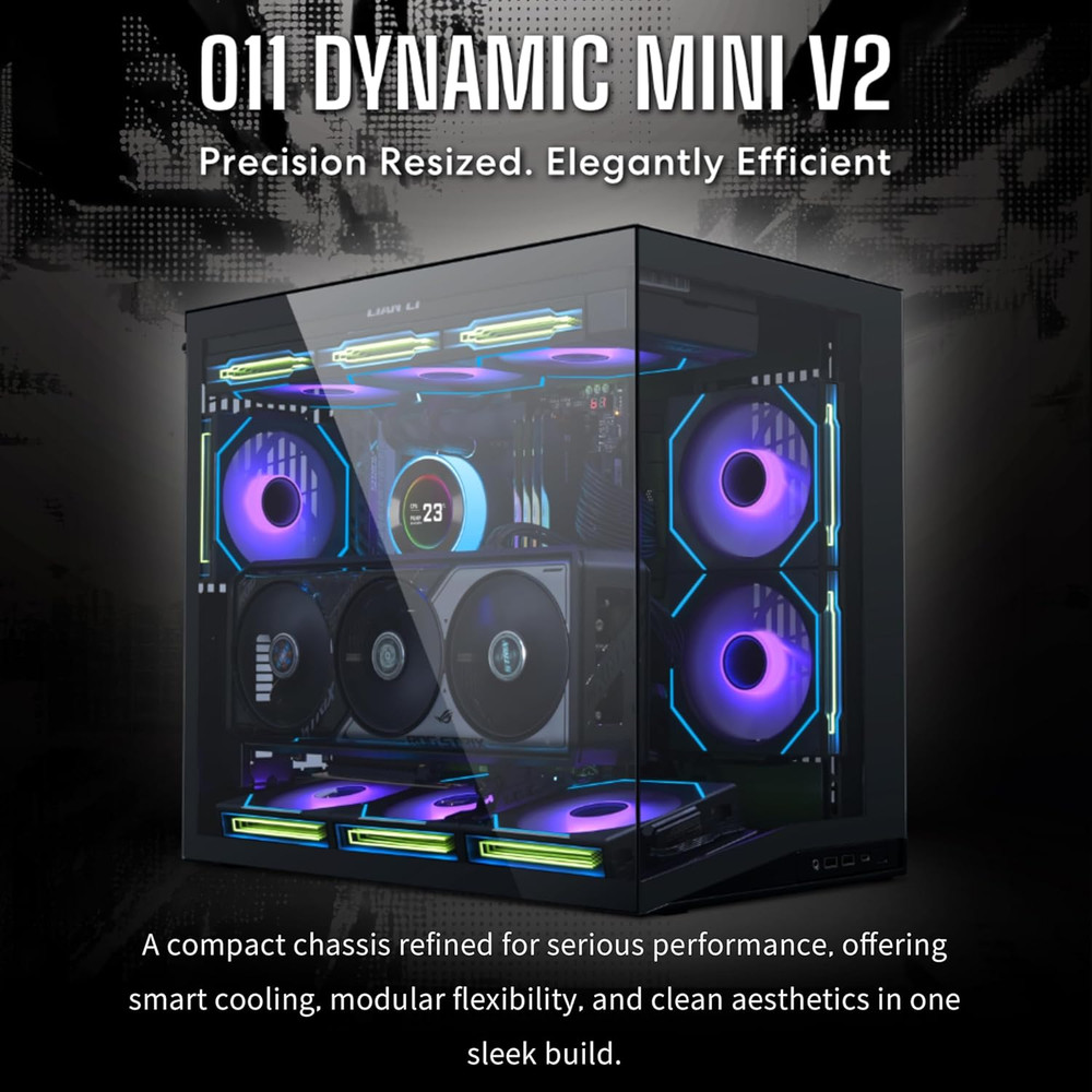 O11D MINI V2 | Compact ATX Mid-Tower Airflow Computer Case | Panoramic View | Fu