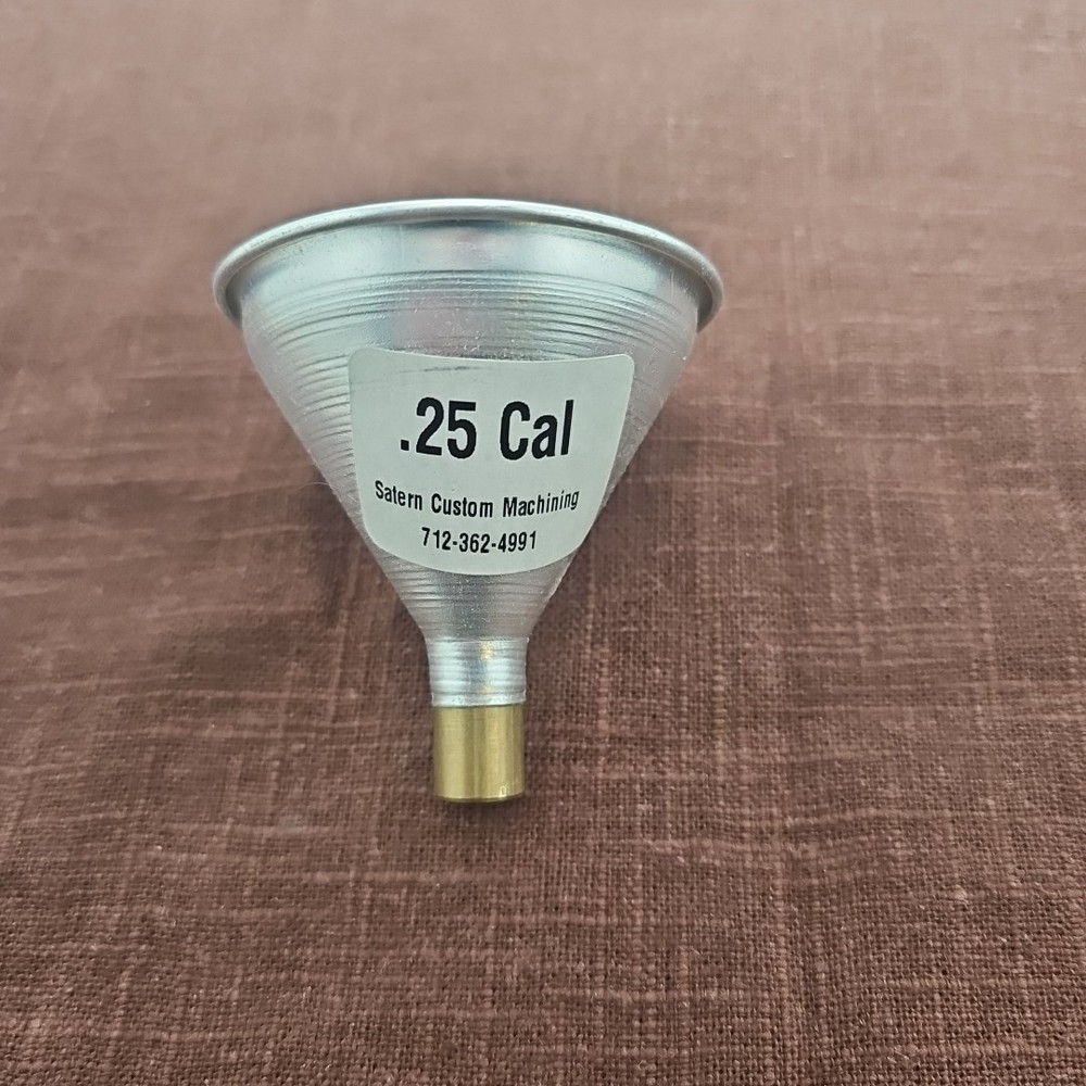 Satern Aluminum Reloading Powder Funnel .25 Caliber