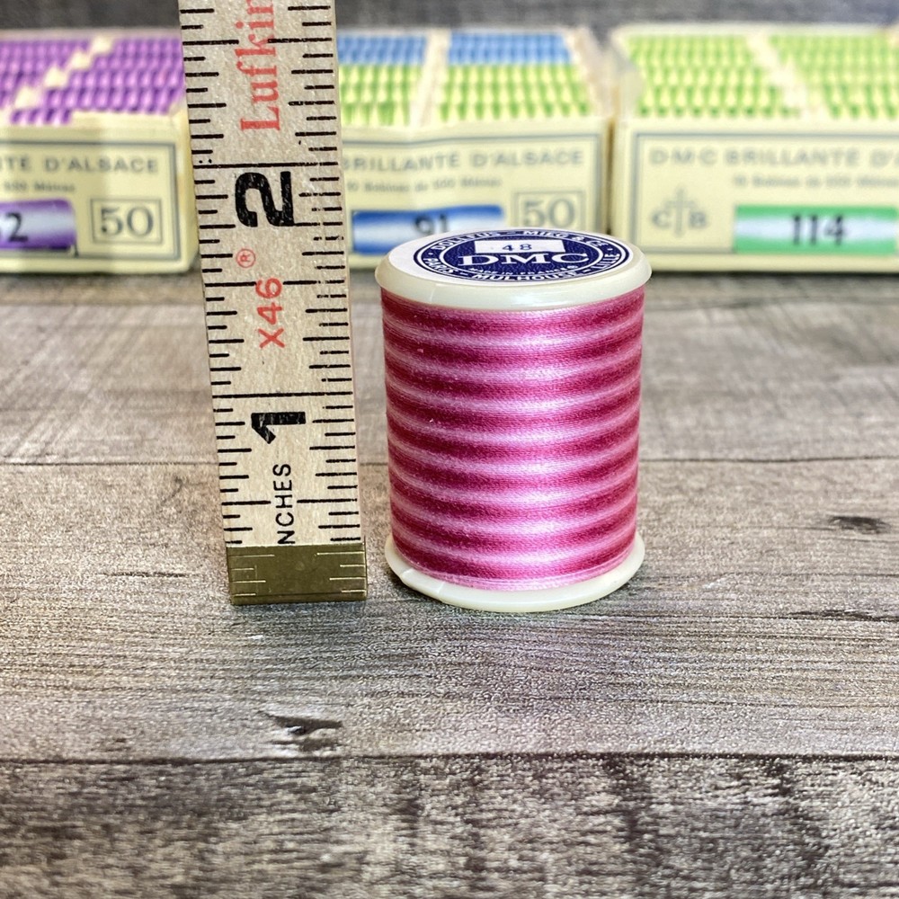 DMC Machine Embroidery Thread 5 Boxes 48 Spool Multi Color Blend #48, 114, 52, 9