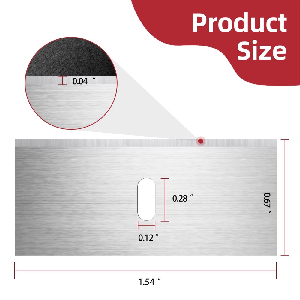 100 Pack Replacement Mat Cutter 270 Blades - Precision Durable Silver