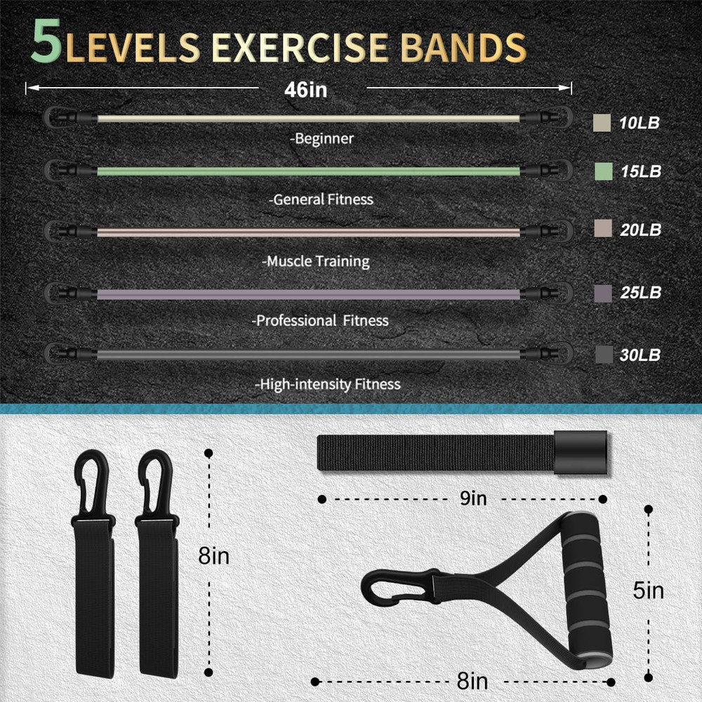 Resistance Bands, Exercise Bands, Workout Bands, Resistance Bands for Working...