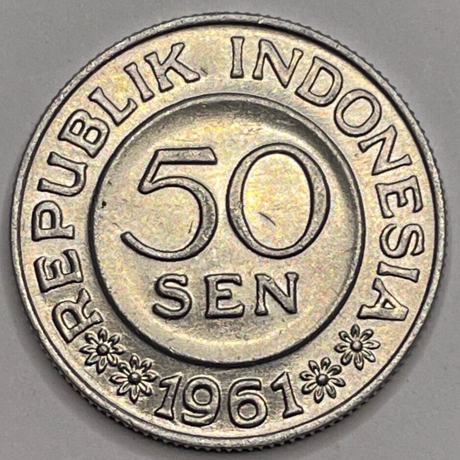 1961 INDONESIA 50 SEN KM#14