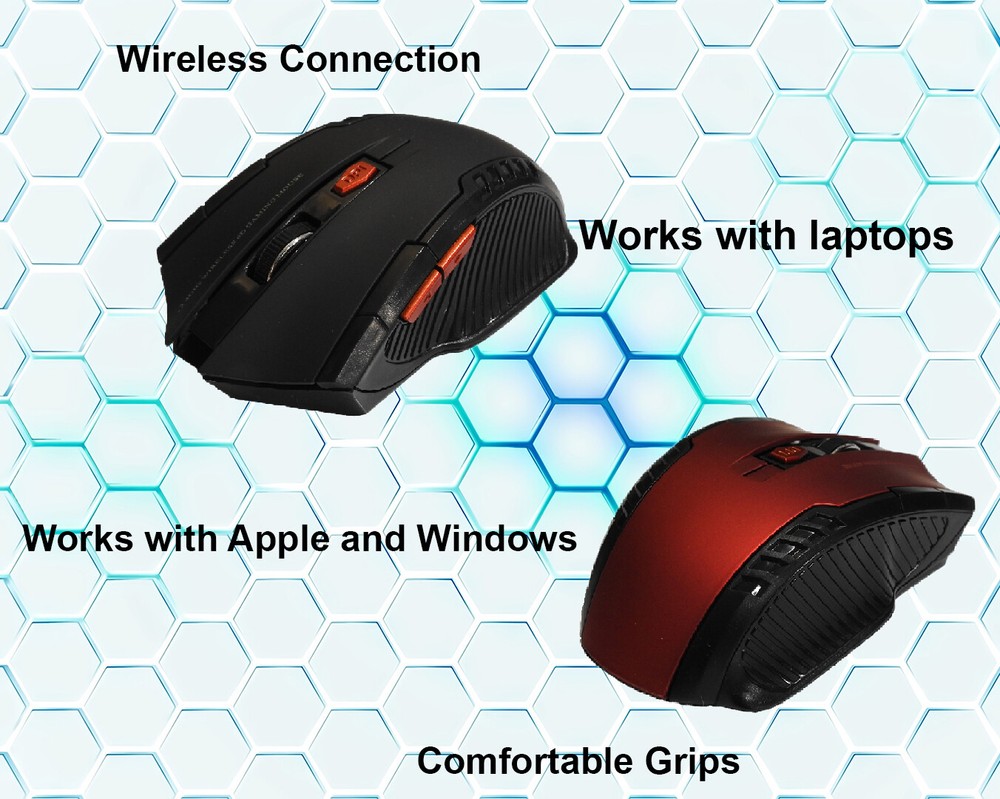 2.4GHz Wireless Computer Mouse, Comfortable, Long-Life, Silent, Long-Range Game