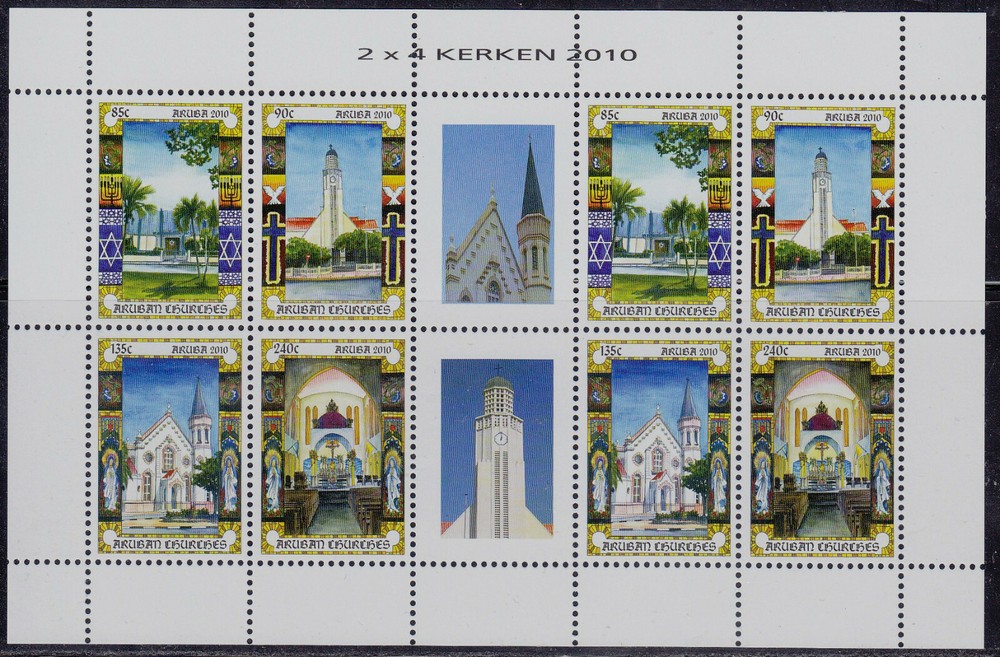 Aruba Issue 2010 (MS 482-485) Churches