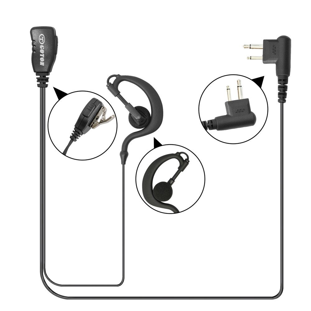Earpiece Headset Compatible with TK208 TK220 TK240 TK248 TK249 TK320 2Way Radio