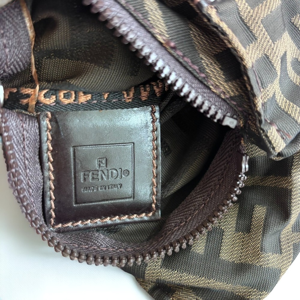 Fendi Zucca Pouch Accesary Purse Authentic