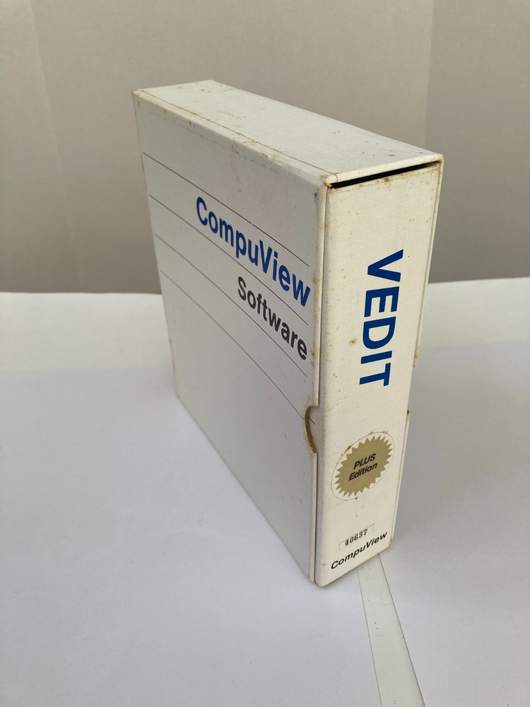 CompuView VEDIT PLUS - Boxed User/Programming/Reference Manual-V2.03/2.33 - 1986