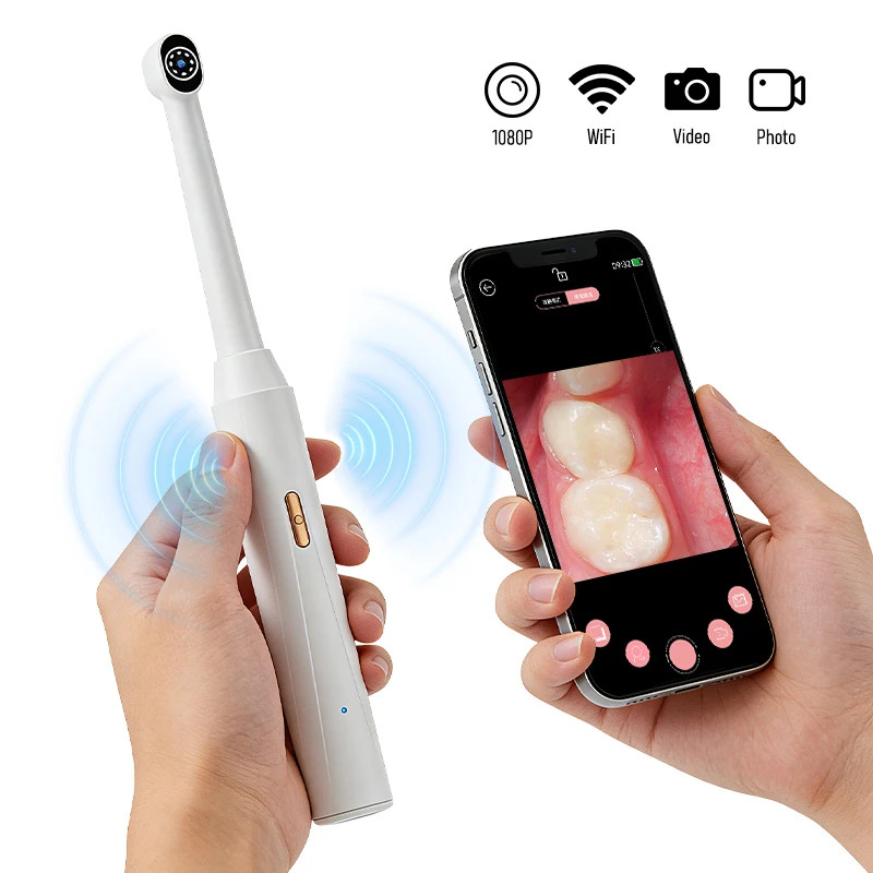 1080P WiFi Endoscope Camera 8 LED for iPhone Android Type-C Tooth Inspection+