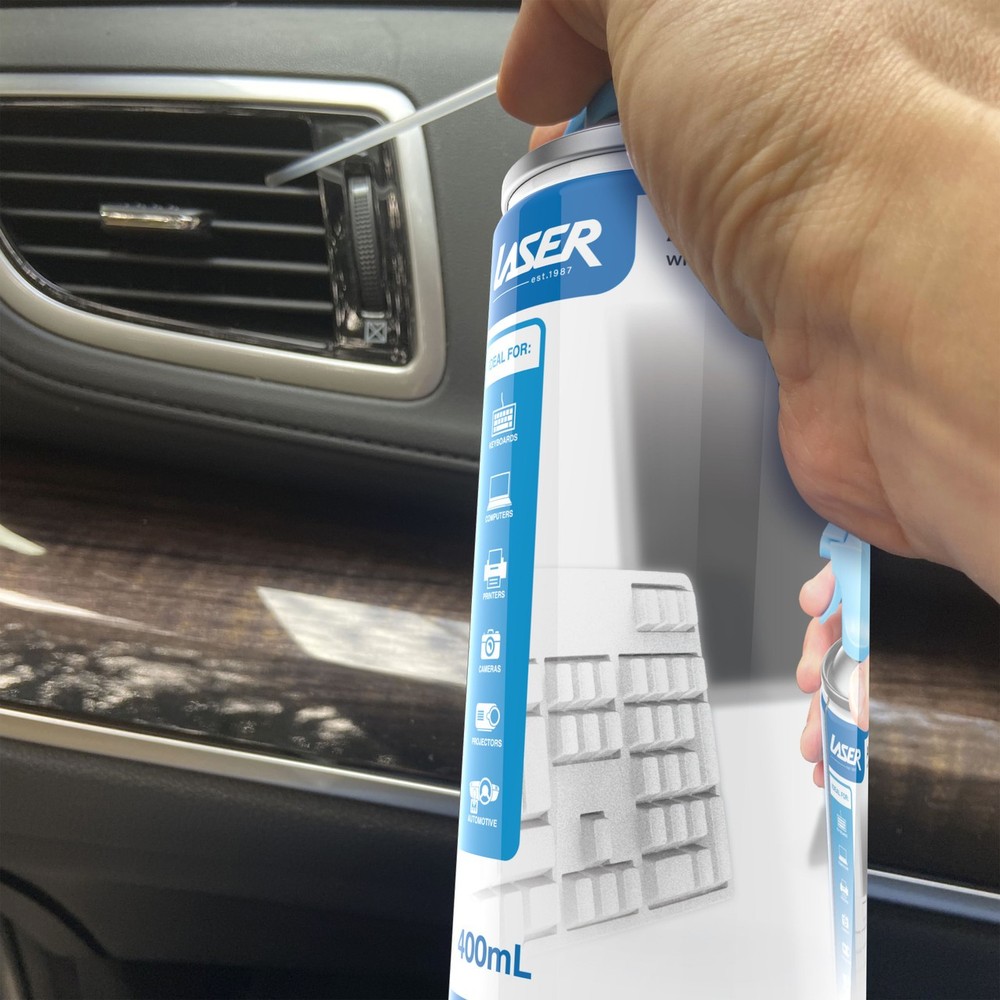 Laser 400ml Compressed Air Duster Spray 3 Pack for Cleaning Electronics