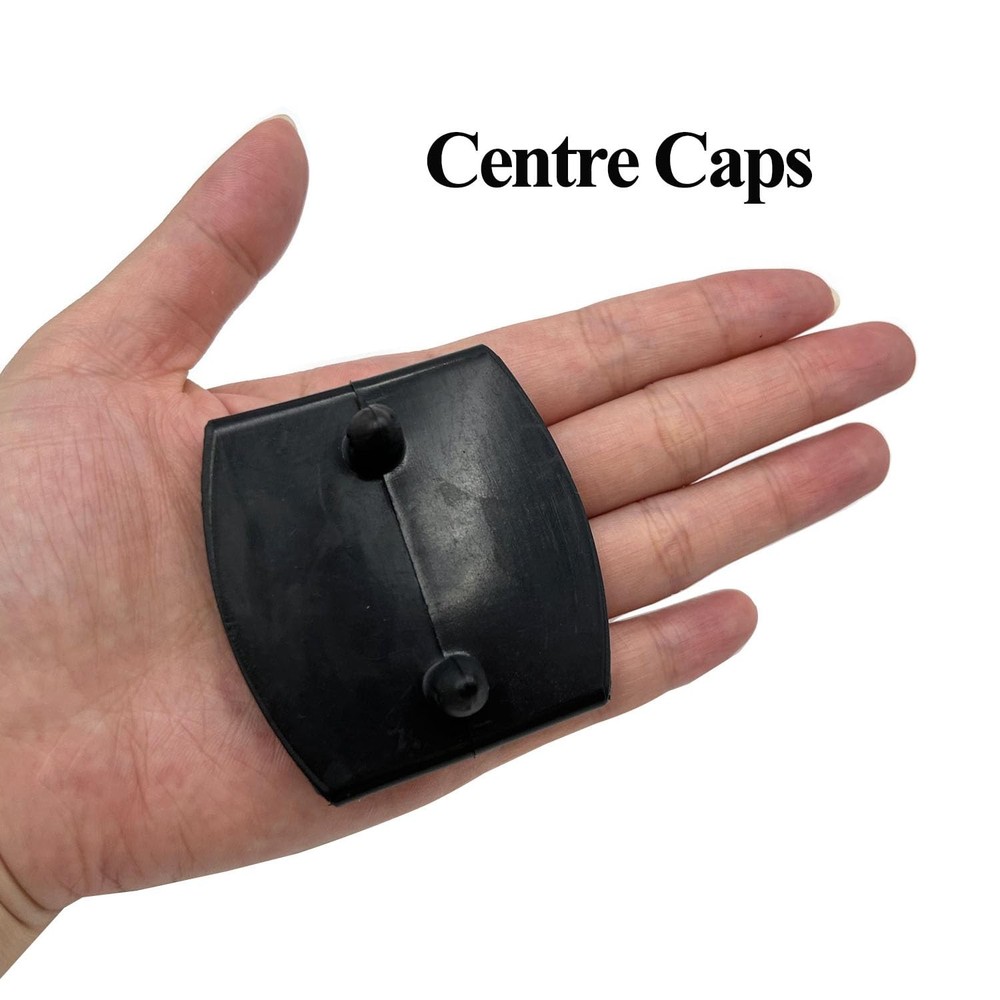 Bed Slat Plastic Centre Caps Holders 54x9mm Black 30 PCS