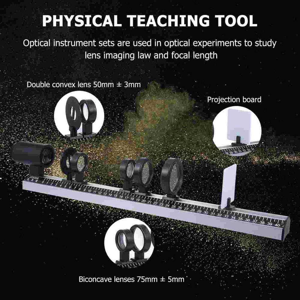 9 Pcs Set Concave Convex Mirror Imaging Experiment Equipment Teaching Tool Optic