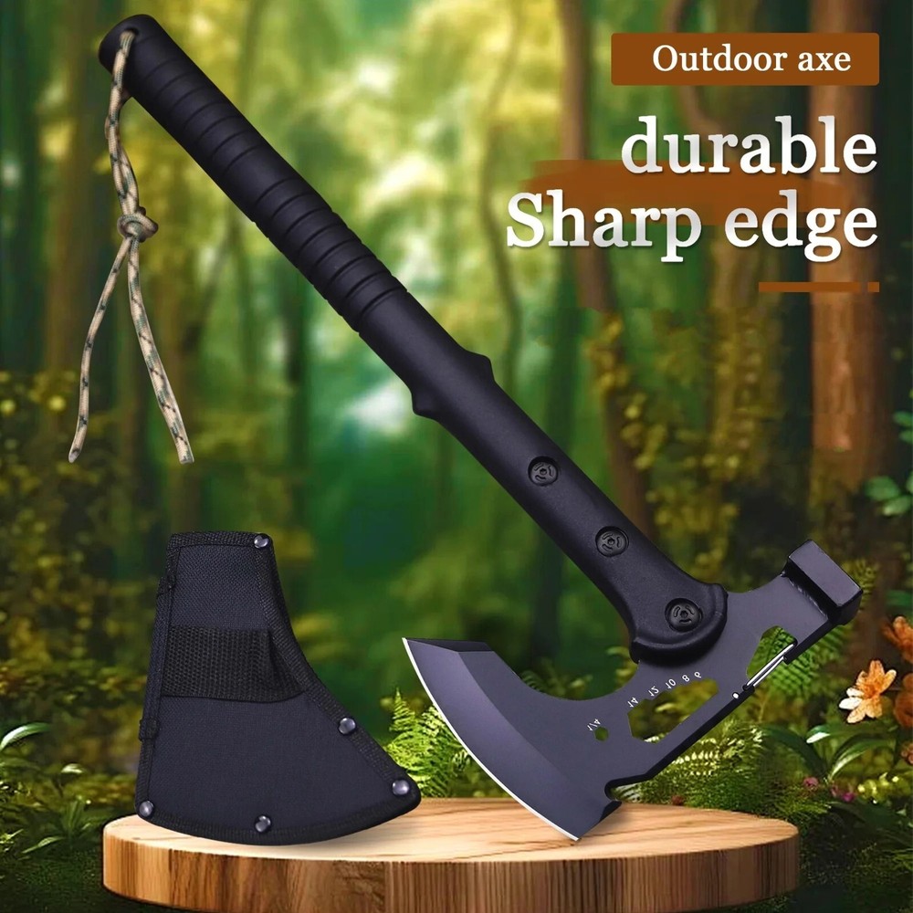 Tactical Tomahawk Axe Survival Hatchet Multi Tool Emergency Camping Weapon Bush