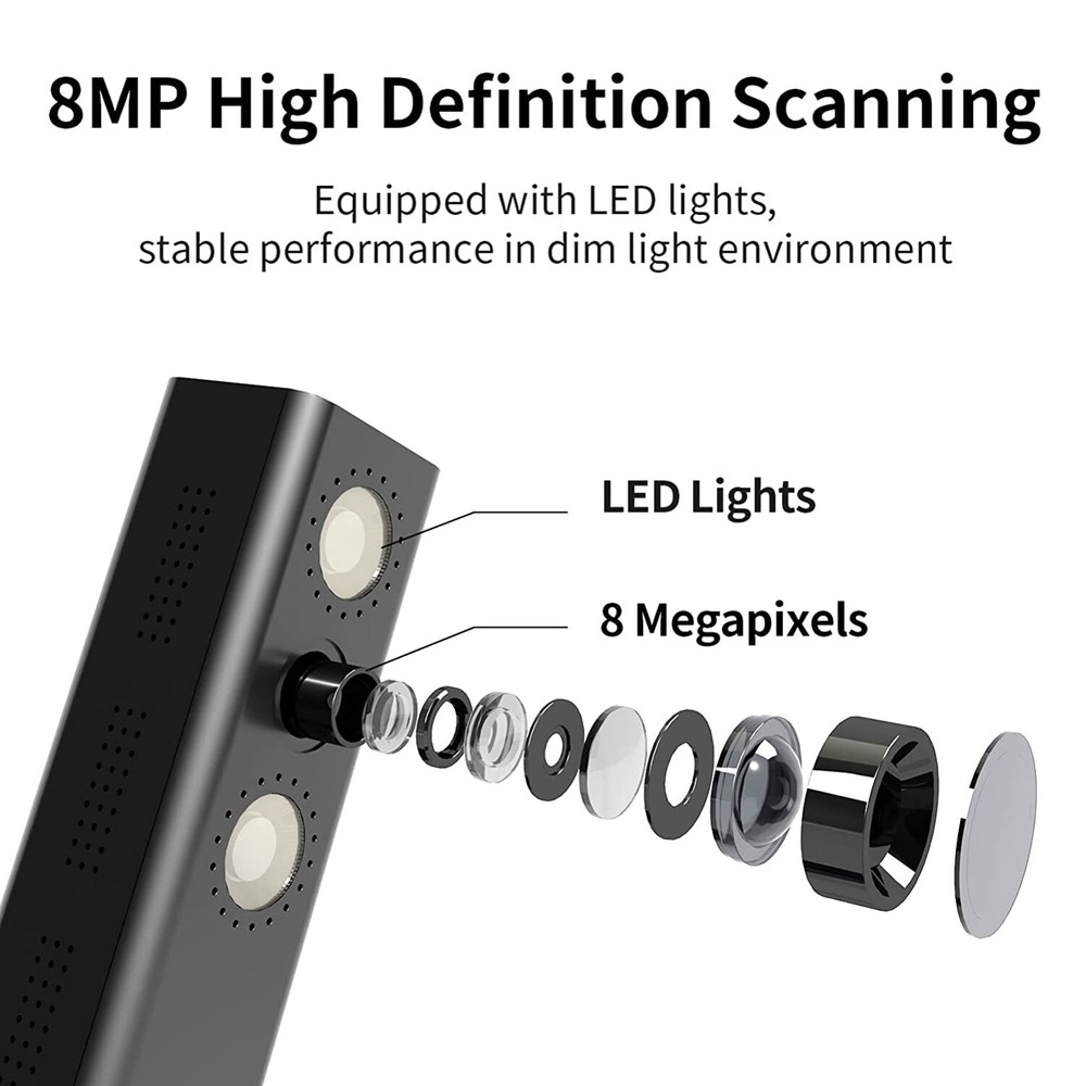 OPEN BOX CZUR Shine 800 High-Speed Document Camera Smart Scanner Mac OS/Windows