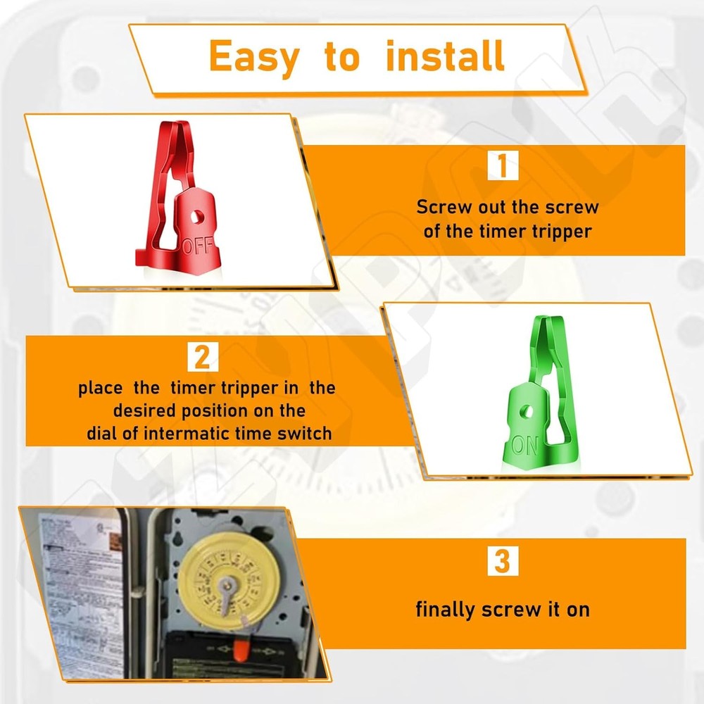 Pool Timer On Off Clips/Time Switch Replacement Trippers for Green and Red