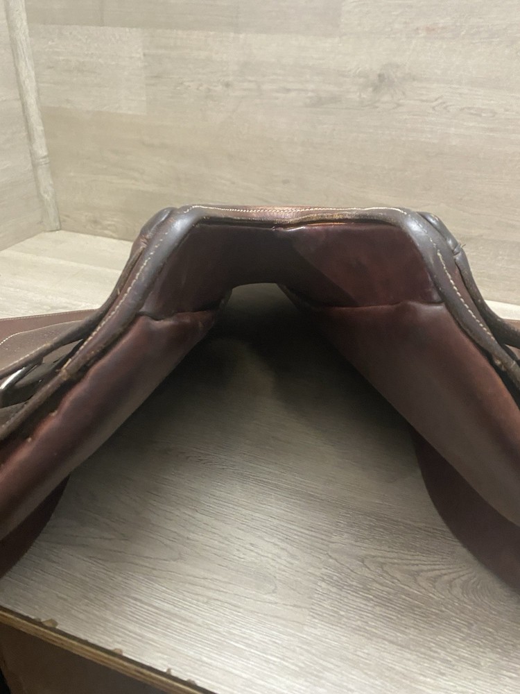 English Leather Close Contact Saddle Unknown Maker VGC