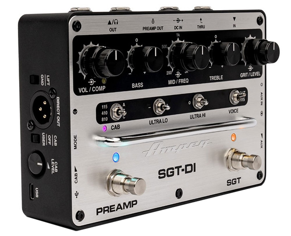 Ampeg SGT-DI PreAmp / DI Box with IR Loader and Cab Simulator - Open Box