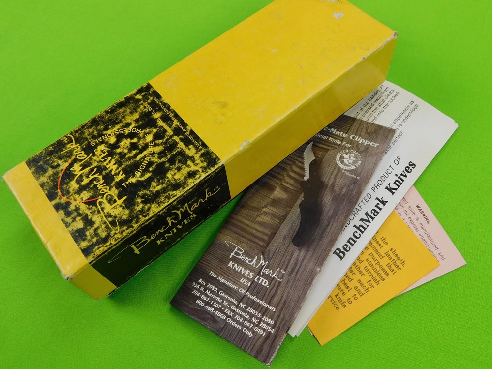Vintage US BenchMark Moray Knife EMPTY Box w/ Papers