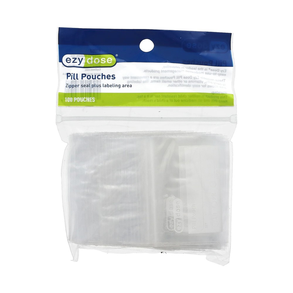 Reusable Pill Pouches, 100 Count