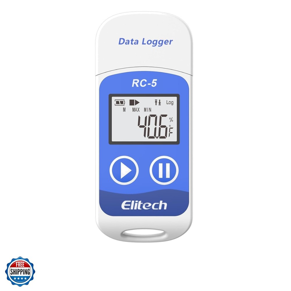 USB Temperature Data Logger Recorder 32000 Points High Accuracy