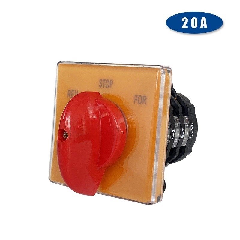 Rotary Changeover Main Switches Forward-Reverse Selector Cam 3 Position 3 Phases