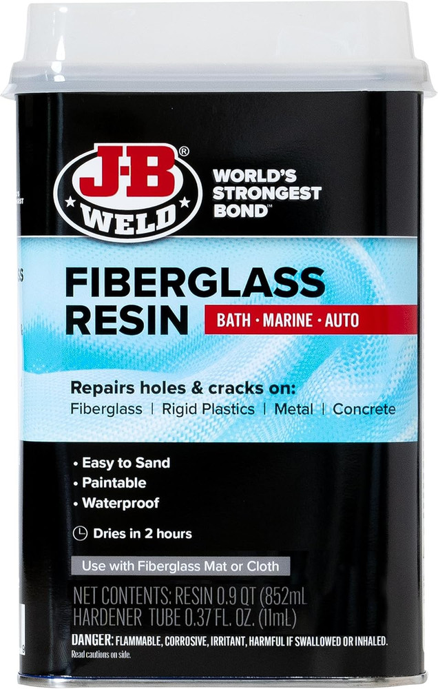 Fiberglass Resin - Quart - Bath, Marine & Auto