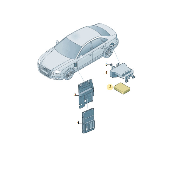 AUDI Q5 ON-BOARD ELECTRICAL SYSTEM CENTRAL CONTROL UNIT FOR COMFORT SYSTEM BC...