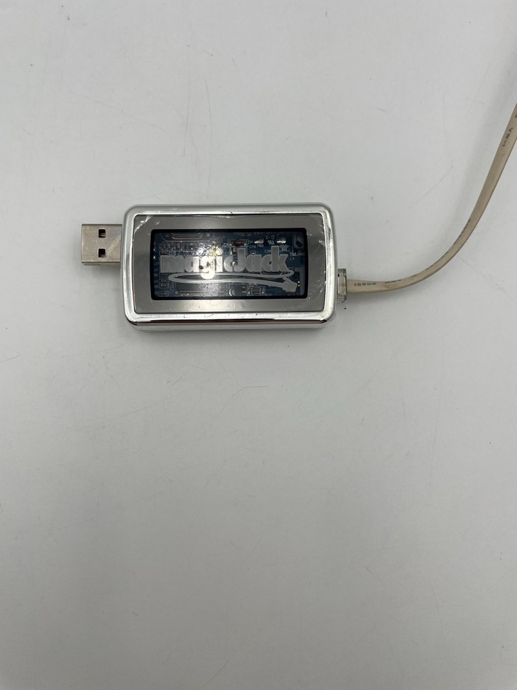 MagicJack USB Phone Jack Silver with LFT4-1 DSL Filter for Single Line Phones