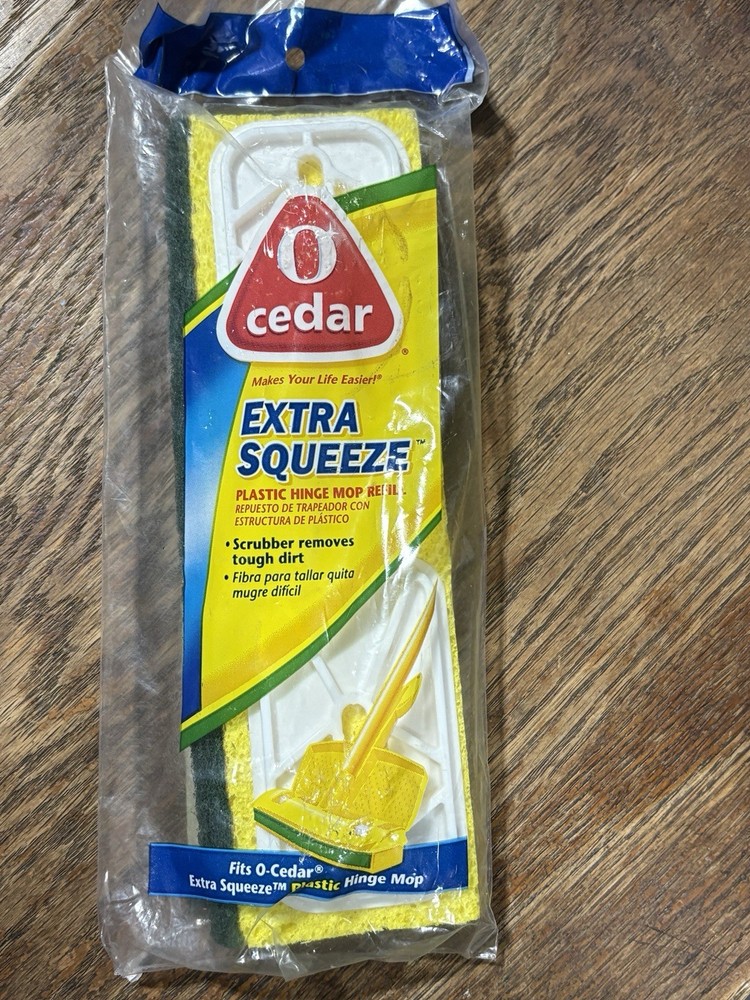 O Cedar Extra Squeeze Plastic Hinge Mop Refill NOS 4009705 Replacement Head