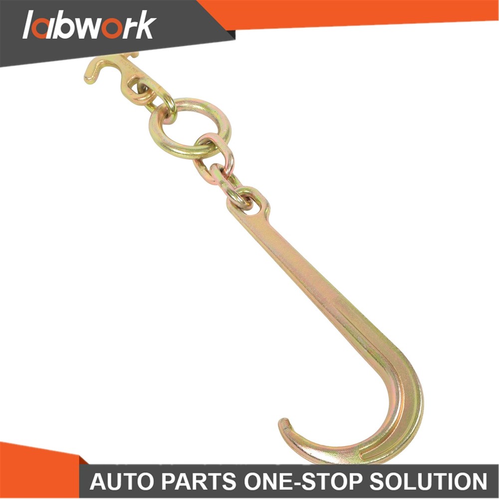 Labwork 15" J Hook with TJ Hook G70 5400Lbs Working Load Limit Roll Back Clevis