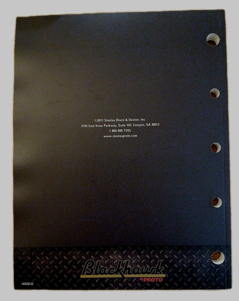 Blackhawk 2011-2012 Mechanics Tool Catalog