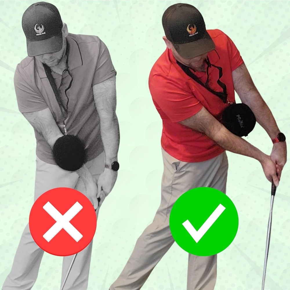 Inflatable Golf Swing Trainer Ball - Improve Arm Connection & Posture