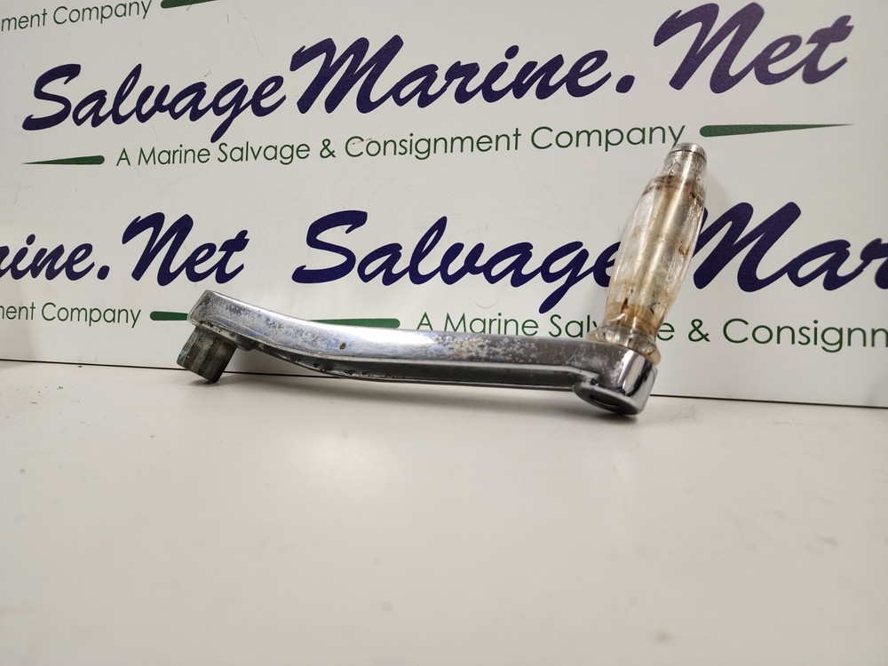 Barlow Australia 10" Chrome on Bronze Winch Handle with Acrylic Handle