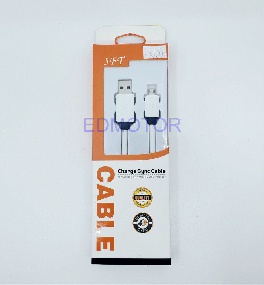 5ft Micro USB Data Sync Charger Charging Cable Cord LG PS4 Xbox One Controller