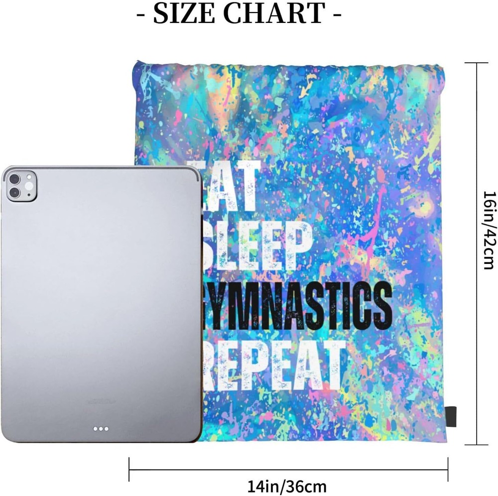 Eat Sleep Gymnastics Repeat Drawstring One Size,