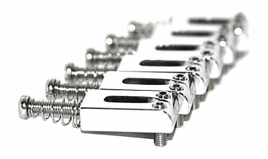 FENDER SQUIER AFFINITY STRATOCASTER HIGH QUALITY MODERN CHROME BRIDGE SADDLES