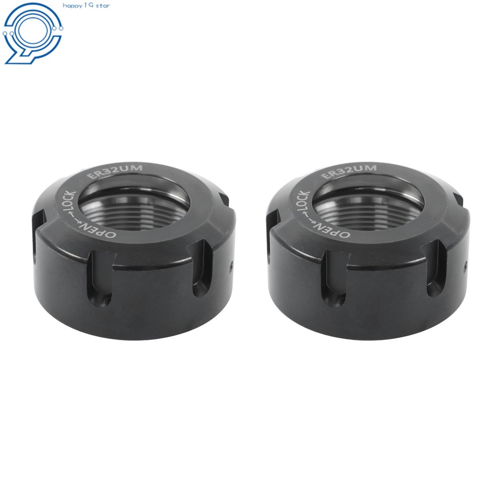 2 Pack ER32UM Collet Nut Set for Precision CNC Tool Holder
