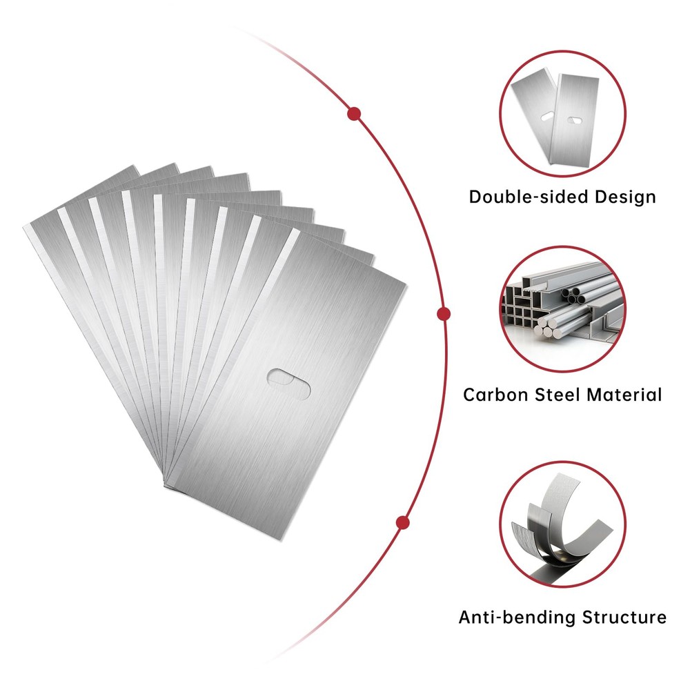 100 Pack Replacement Mat Cutter 270 Blades - Precision Durable Silver