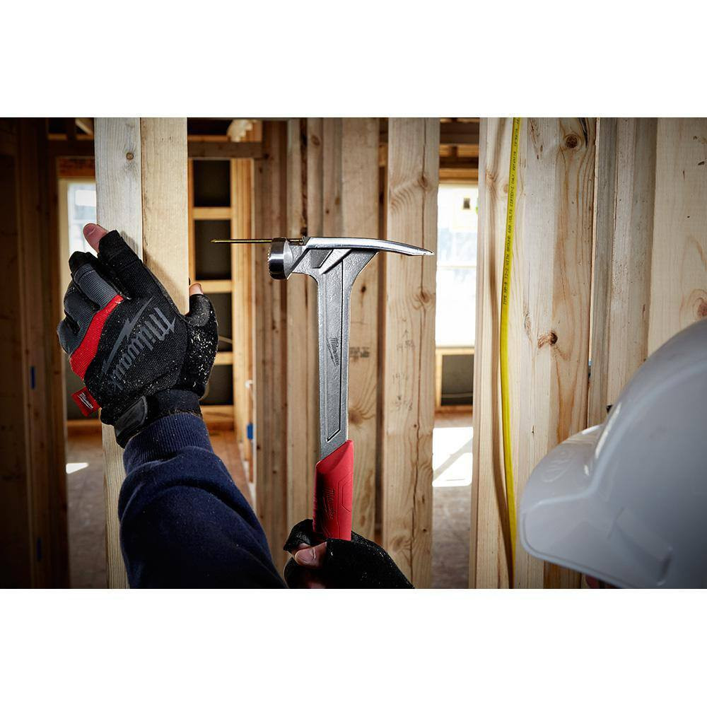 17 Oz. Smooth Face Framing Hammer with Hammer Loop