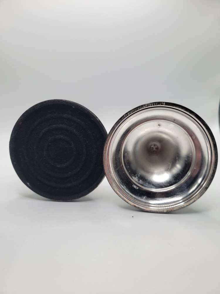 VTG Sheffield Silver Co Plated Candlesticks Pair Itlay