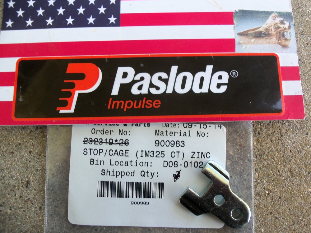 "NEW" Paslode  Part # 900983 Cage Stop