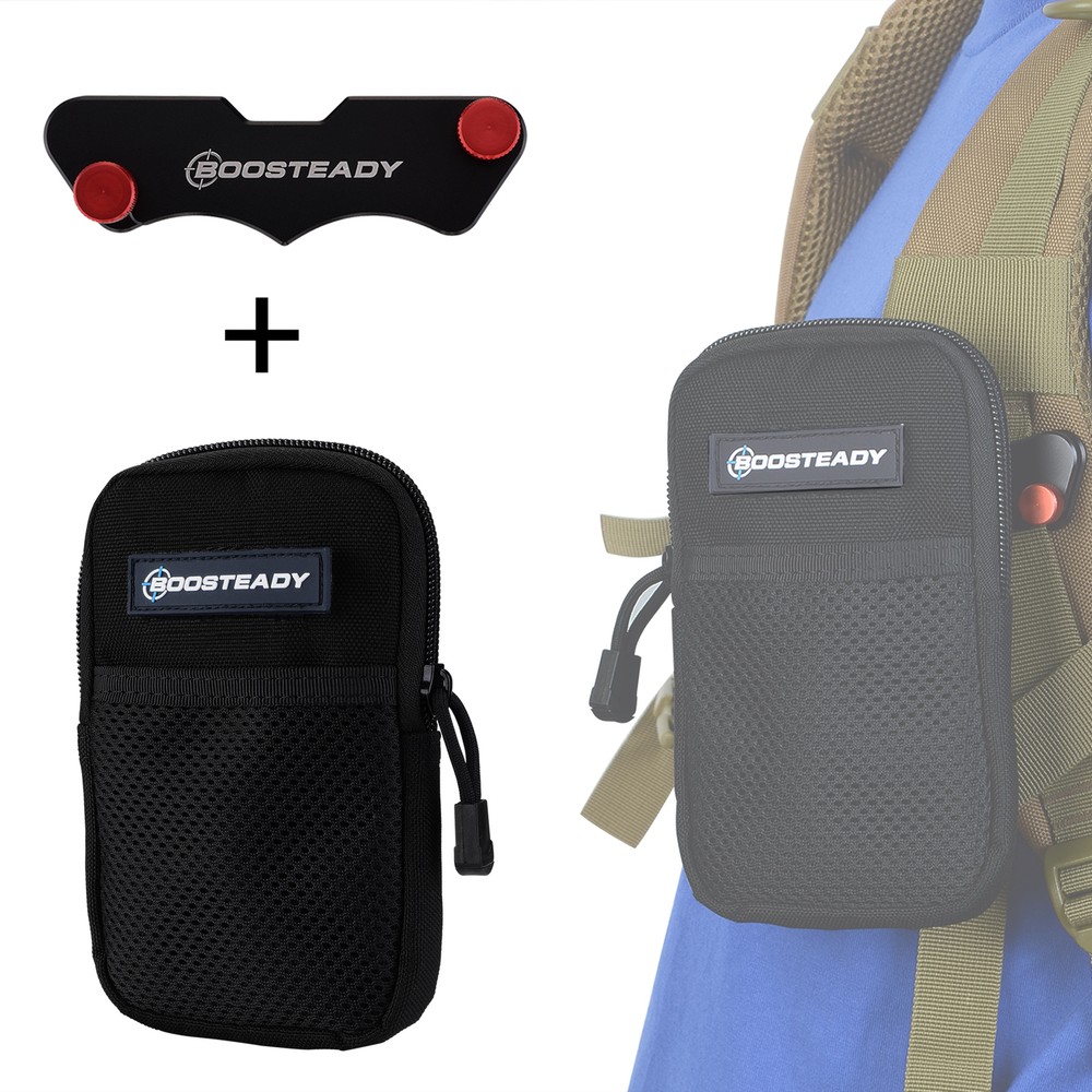 Backpack Strap Pouch, Smartphone Strap Pack, Backpack Attachment Bag for Hikers