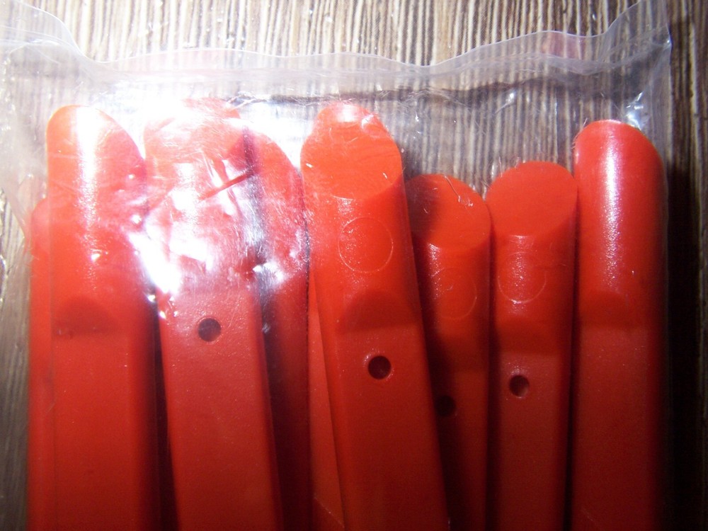 NEW 10 Pack SCRIGIT 6" No Scratch Plastic Scraper Tool w/ Flat & Round Tip Ends