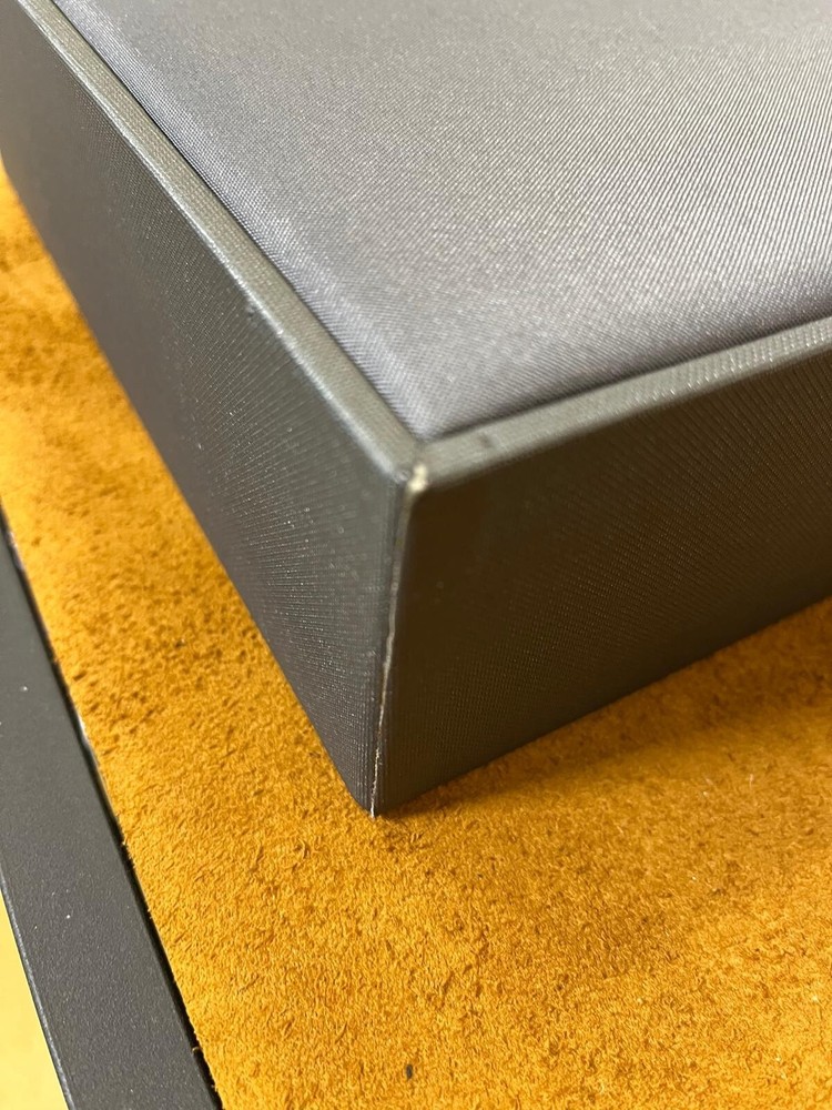 Tudor Ochre Yellow Suede Display Stand