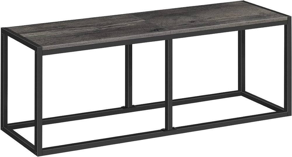 Dining Bench, 47.2 Inch Industrial Style Kitchen Table Bench, Steel Frame, Easy