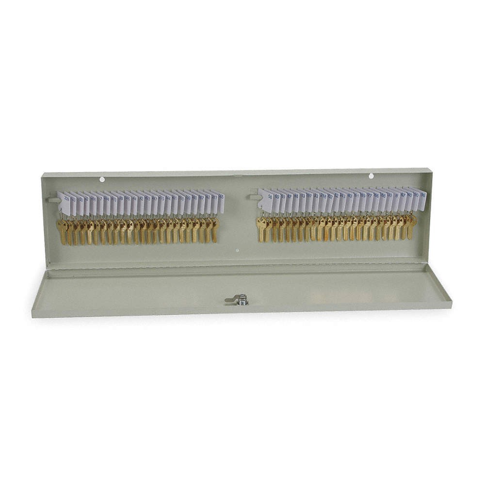 GRAINGER APPROVED 2NET2 Key Control Cabinet,48 Keys,Steel 2NET2